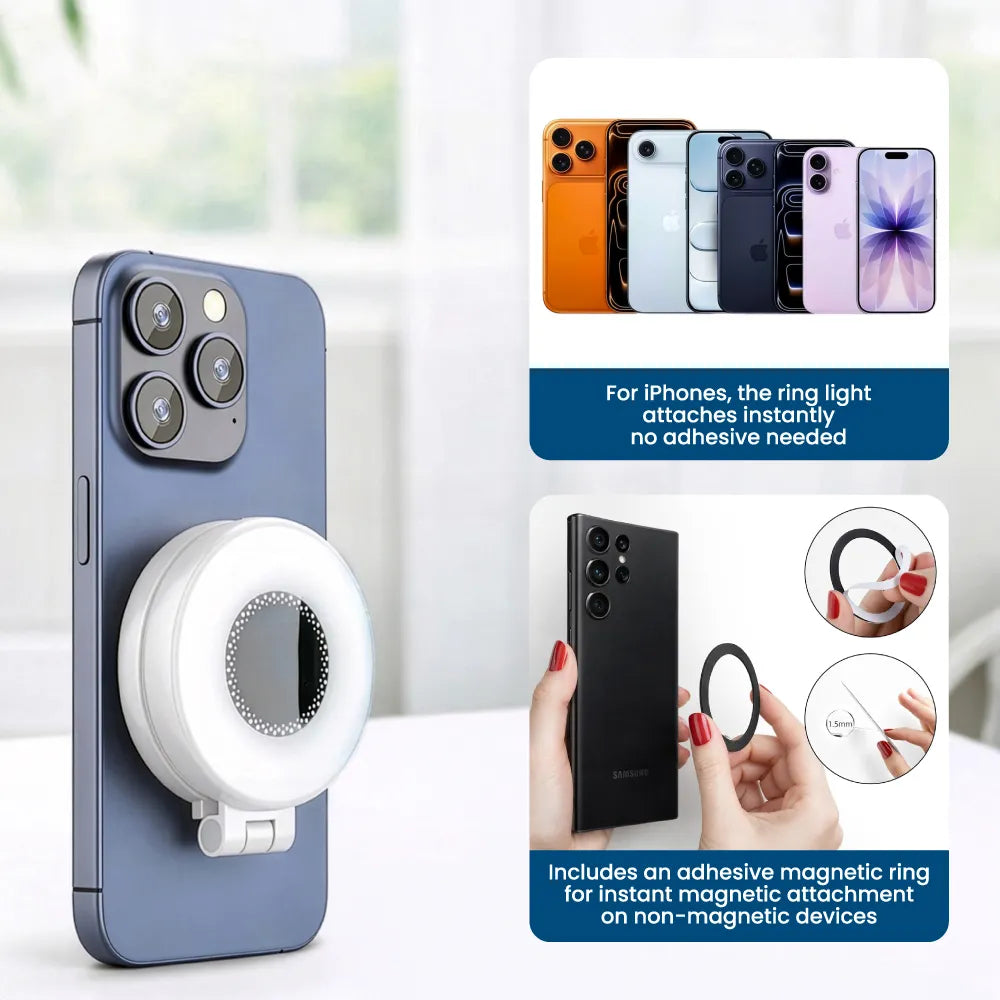 Pocket Selfie Ring Light with MagSafe