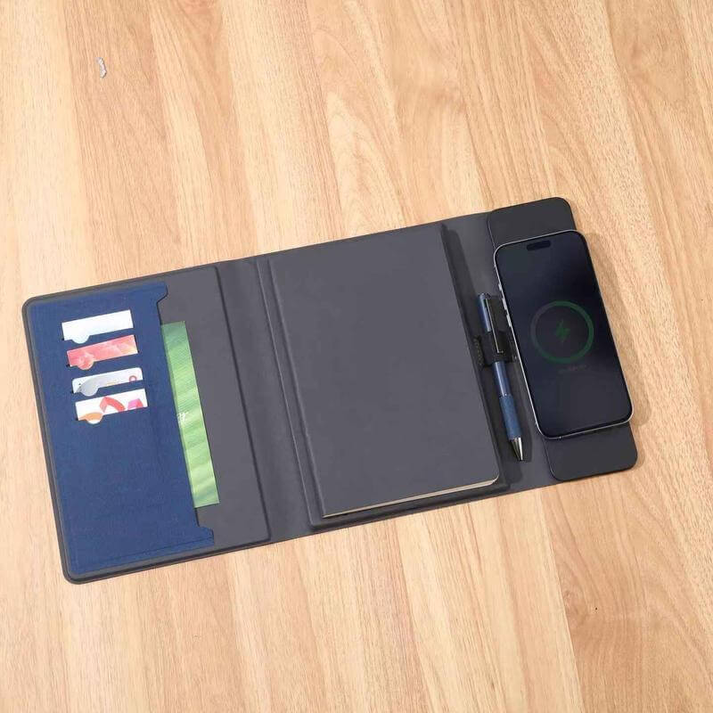 BERGMUND - Santhome 10000mAh Mag Wireless Powerbank Portfolio - Navy