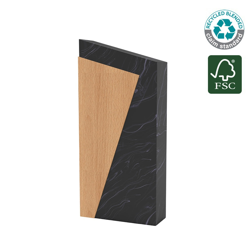 Recycled Award - Black Swirl